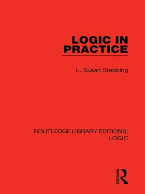 cover image of Logic in Practice